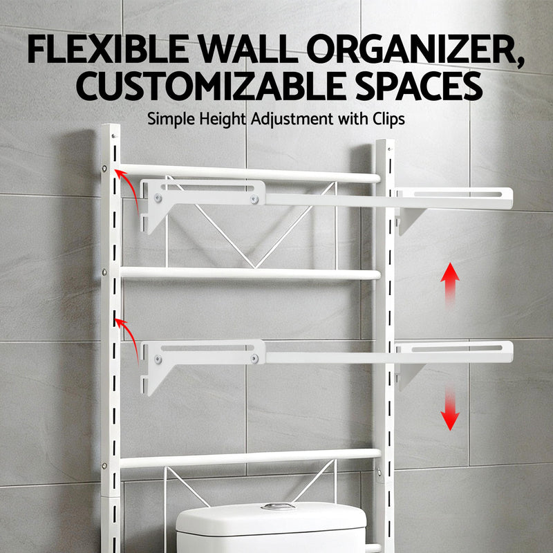Artiss Over Toilet Bathroom Storage Shelf – 2 Tier