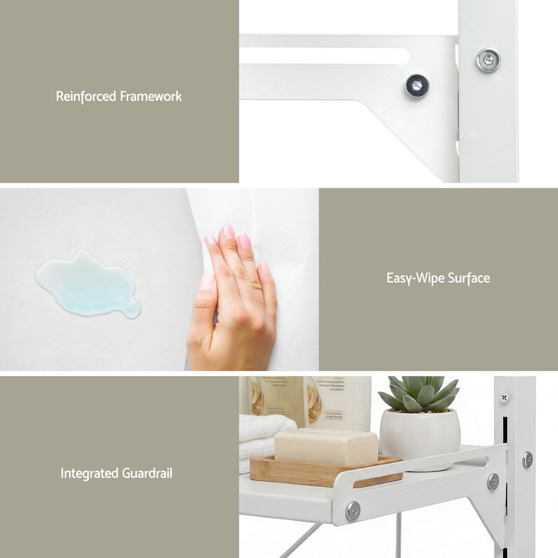 Artiss Over Toilet Bathroom Storage Shelf – 2 Tier
