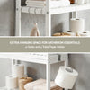 Artiss 3-Tier Over Toilet Bathroom Storage Rack – White