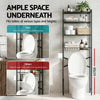 Artiss 4-Tier Over Toilet Bathroom Storage Rack – White