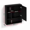 Cefito 560mm Wall-Mounted Bathroom Mirror Cabinet – Black