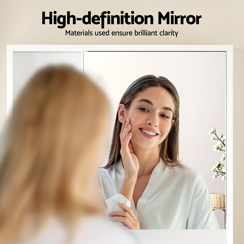 Cefito 560mm Wall-Mounted Bathroom Mirror Cabinet – White