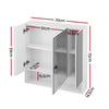 Cefito 700x750mm Wall-Hung Bathroom Mirror Cabinet – White