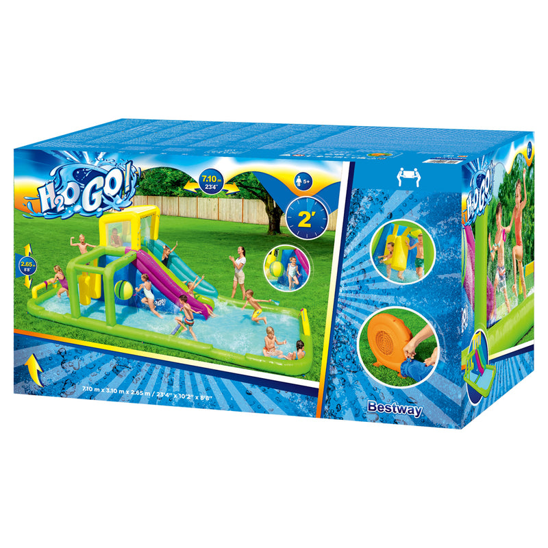 Bestway Giant Kids Inflatable Play Park – Water Slide with Pool
