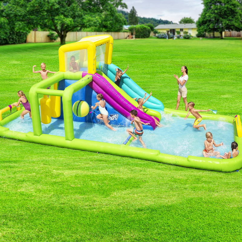 Bestway Giant Kids Inflatable Play Park – Water Slide with Pool