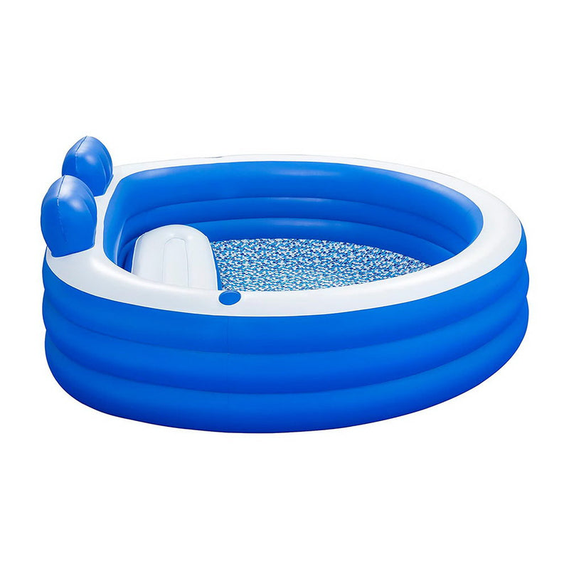 Bestway Kids Inflatable Pool – Above Ground with Bench Seat & Cup Holder