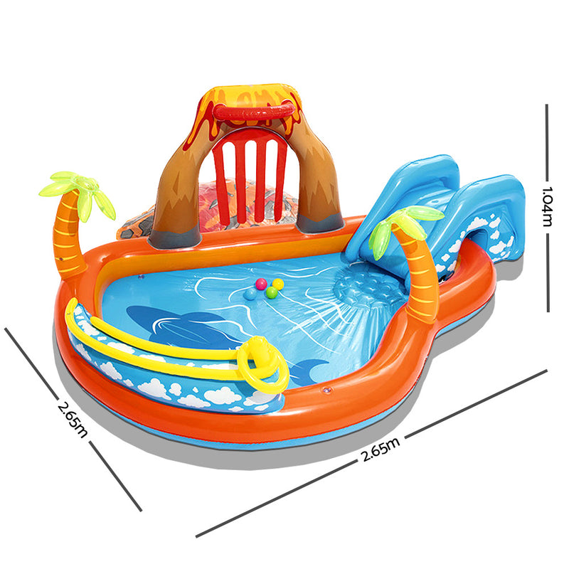 Bestway Kids Inflatable Pool - Lava Lagoon Play Centre