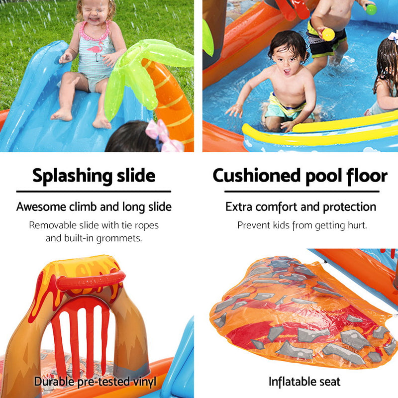 Bestway Kids Inflatable Pool - Lava Lagoon Play Centre