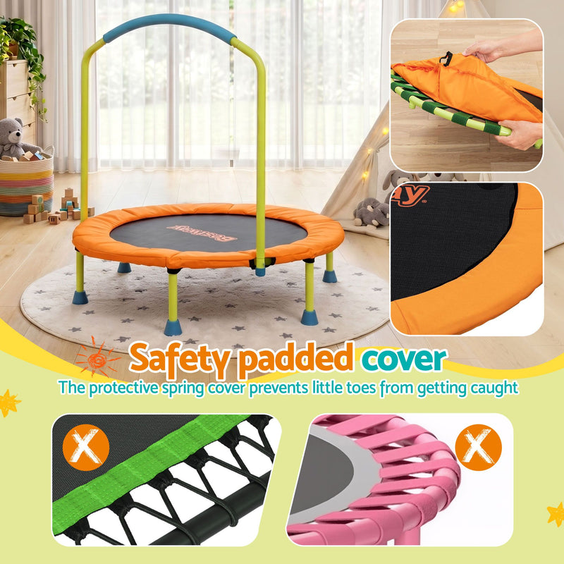 Bestway 36" Kids Foldable Trampoline Rebounder – Orange
