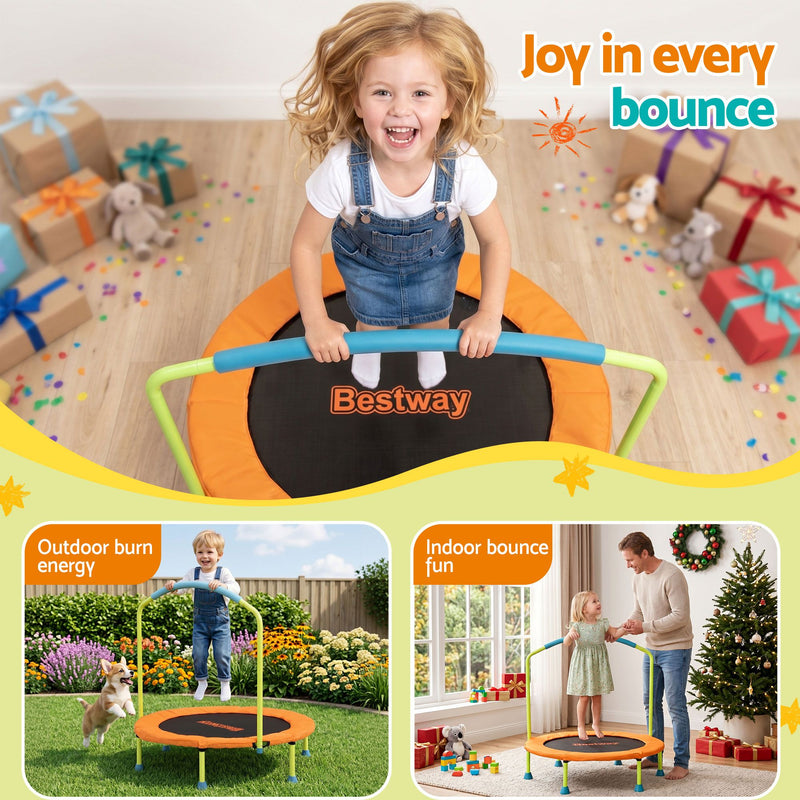 Bestway 36" Kids Foldable Trampoline Rebounder – Orange