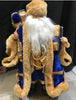 Blue Velvet Standing Santa – 52cm