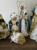 Blue & White Handmade Nativity Set