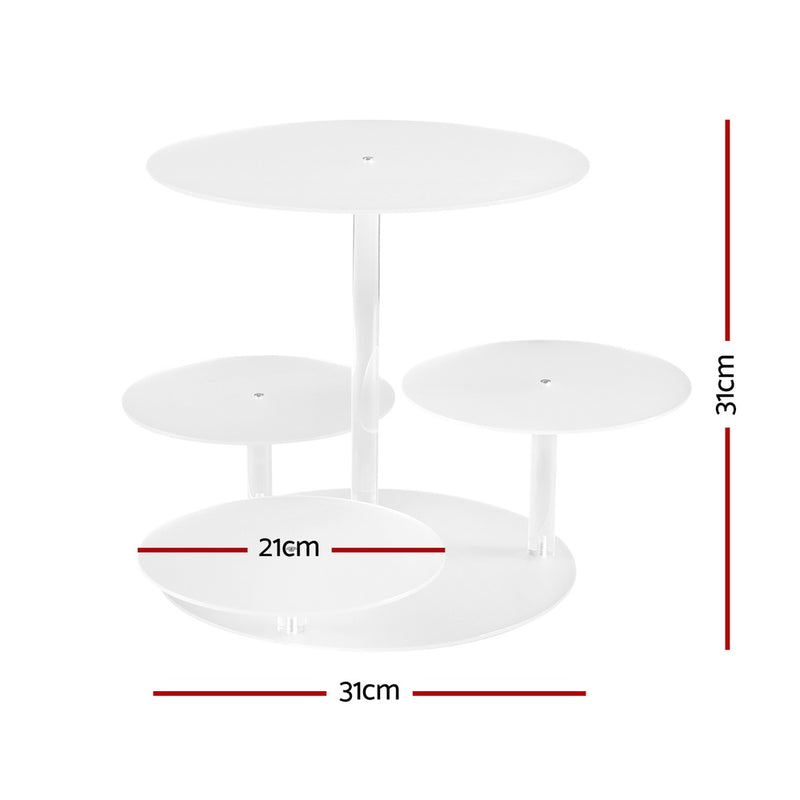 5-Tier Acrylic Cake Stand – Clear Wedding & Party Display