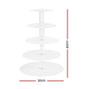 5-Star Chef 5-Tier Acrylic Cake Stand – Clear Wedding & Party Display