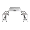 Weisshorn Folding Camping Table with 2 Benches – Outdoor Set