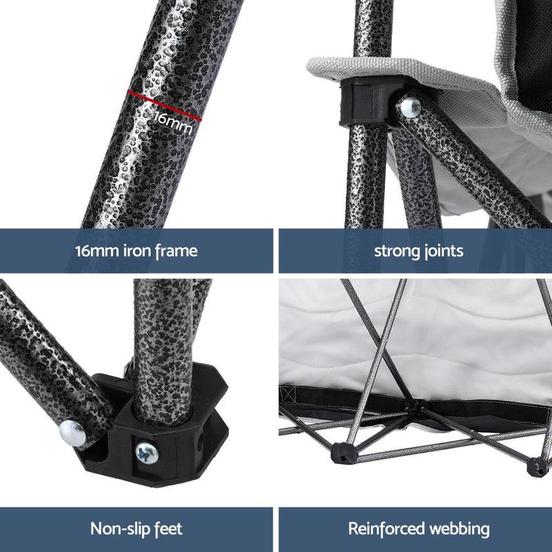 Camping Chair Double Folding Moon Chair
