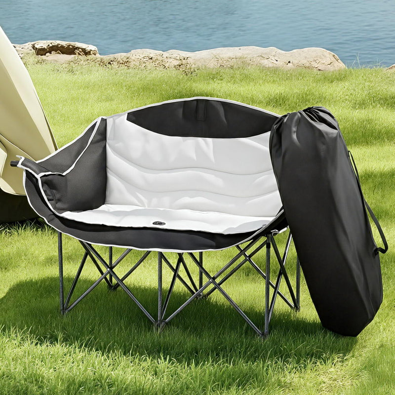 Camping Chair Double Folding Moon Chair