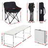 Weisshorn Outdoor Folding Picnic Table & Chairs – 7pc