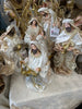 45cm Gold & White Holy Family Nativity Set with Three Wise Men