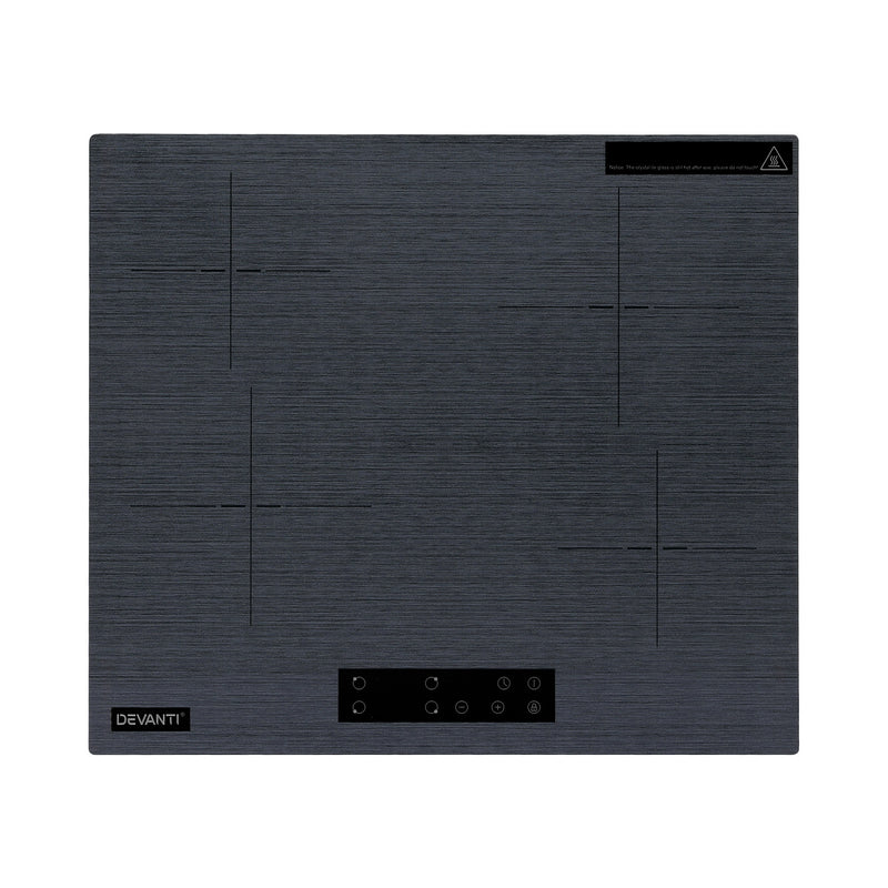 Devanti Electric Ceramic Cooktop 60cm Touch Control Grey
