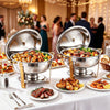 5-Star Chef 5L Chafing Dish Set 2 Pack Buffet Food Warmers