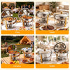 5-Star Chef 5L Chafing Dish Set 2 Pack Buffet Food Warmers