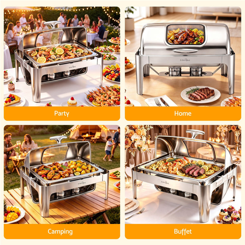 5-Star Chef 9L Chafing Dish Buffet Food Warmer