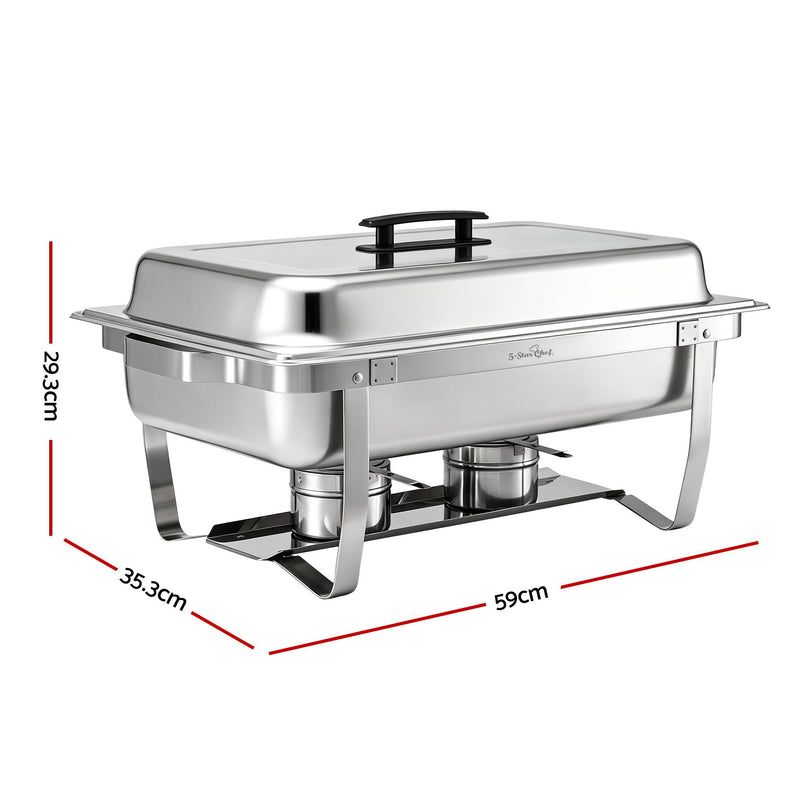 5-Star Chef 9L 1-Pan Chafing Dish Buffet Food Warmer