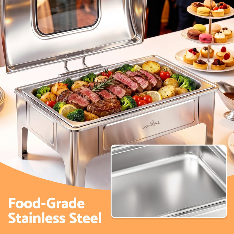 5-Star Chef 9L Chafing Dish Buffet Food Warmer