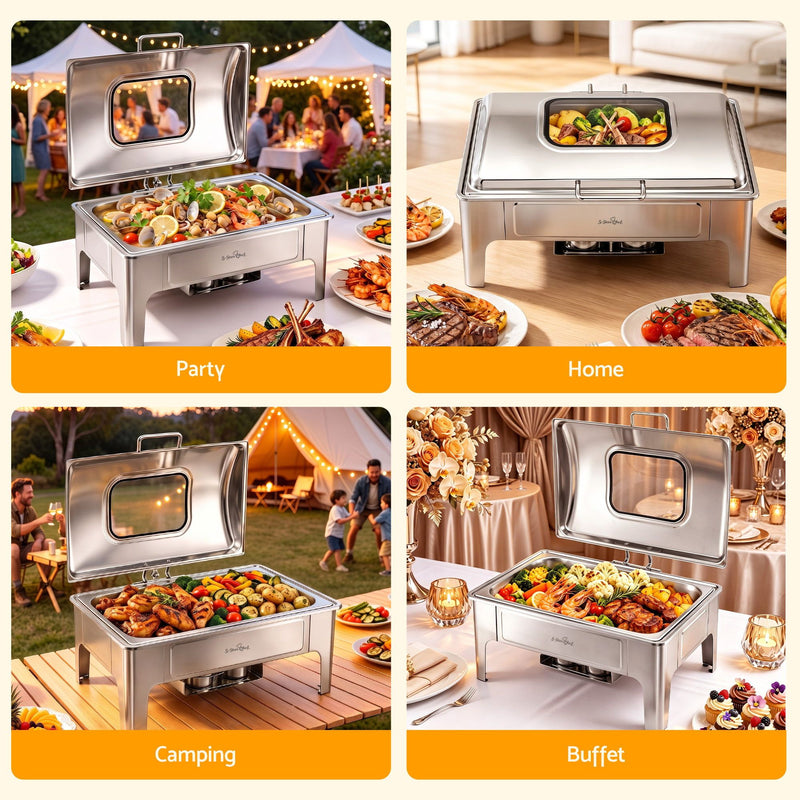 5-Star Chef 9L Chafing Dish Buffet Food Warmer