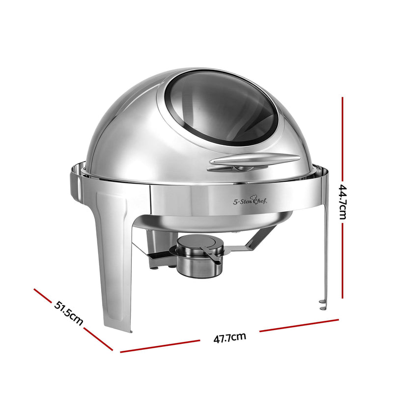 5-Star Chef 9L Round Chafing Dish Buffet Food Warmer