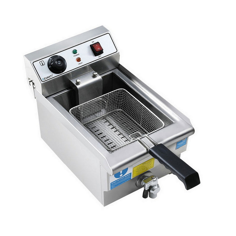 3000W Electric Deep Fryer – 10L Stainless Steel w/ Basket & Lid