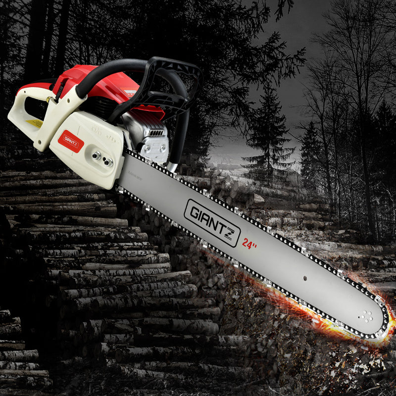 Giantz Petrol Chainsaw 65CC 24"