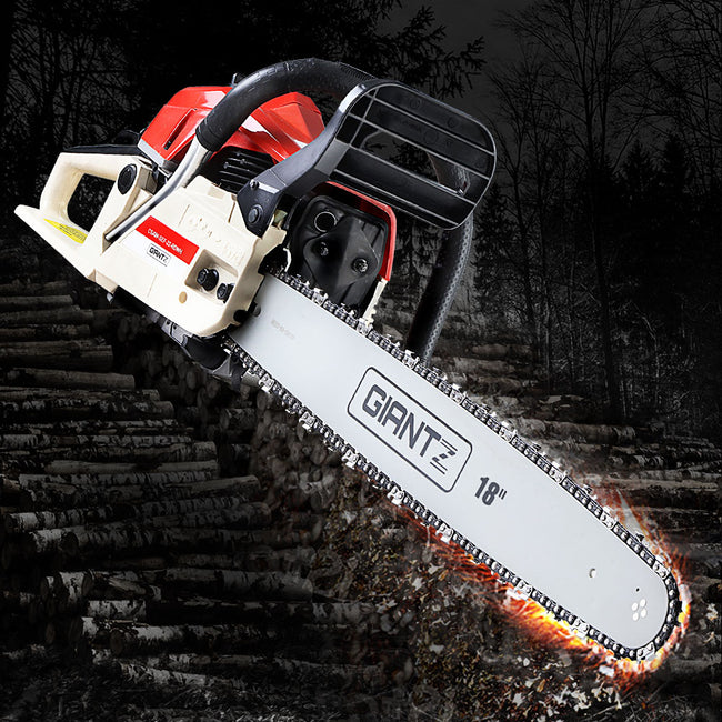 Giantz 45CC Petrol Chainsaw – 18" Bar, E-Start