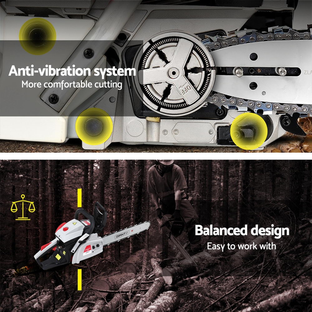 Giantz 42CC Petrol Chainsaw – 16" Pruning/Cutting