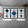 Devanti 90cm 5 Burner Gas Cooktop – Stainless Steel LPG/NG