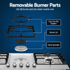 Devanti 90cm 5 Burner Gas Cooktop – Stainless Steel LPG/NG