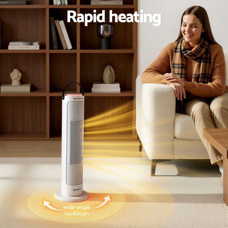 Devanti 2000W Oscillating Ceramic Heater