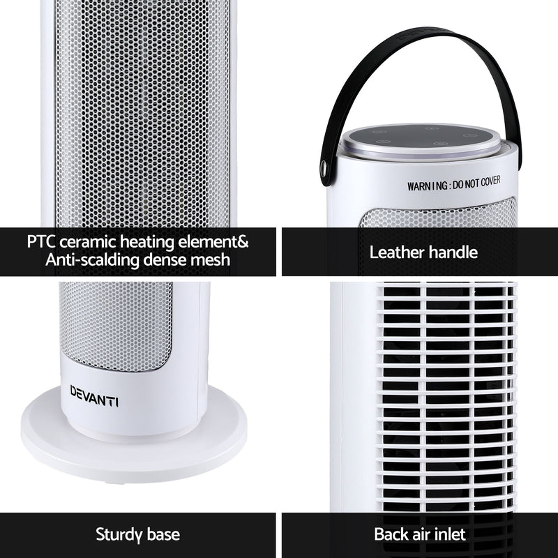 Devanti 2000W Oscillating Ceramic Heater