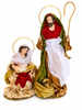 Red Handmade Nativity Set with Manger – 40cm