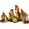Handmade Nativity Set with Manger – 35–51cm