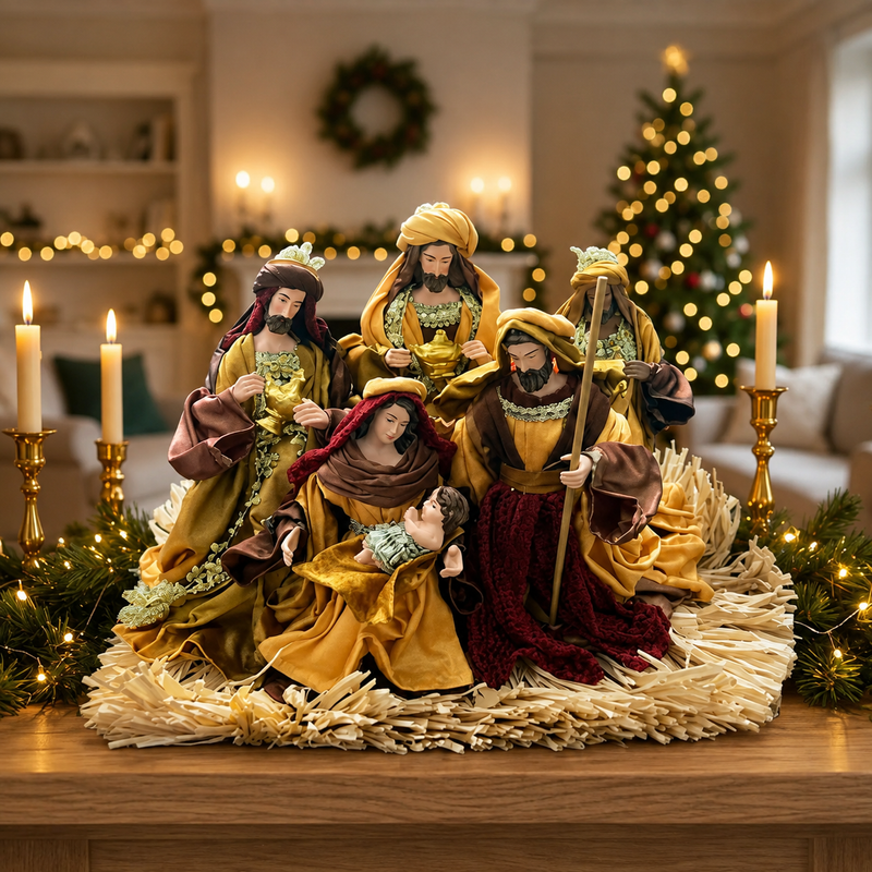 Handmade Nativity Set – 25cm