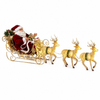 Santa Claus Sleigh with Reindeer – 95cm