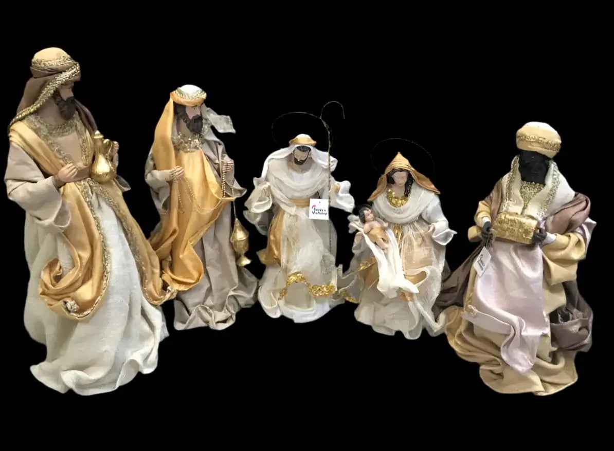 40–55cm Christmas Nativity Scene with Manger