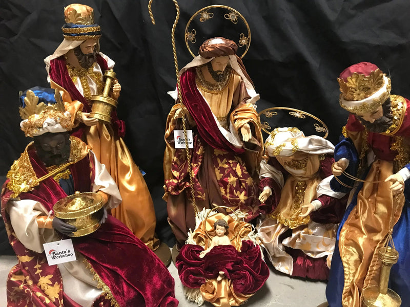 PRE-ORDER | 60cm Nativity Set with Manger & Angel