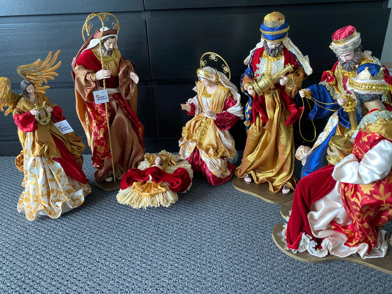 PRE-ORDER | 60cm Nativity Set with Manger & Angel