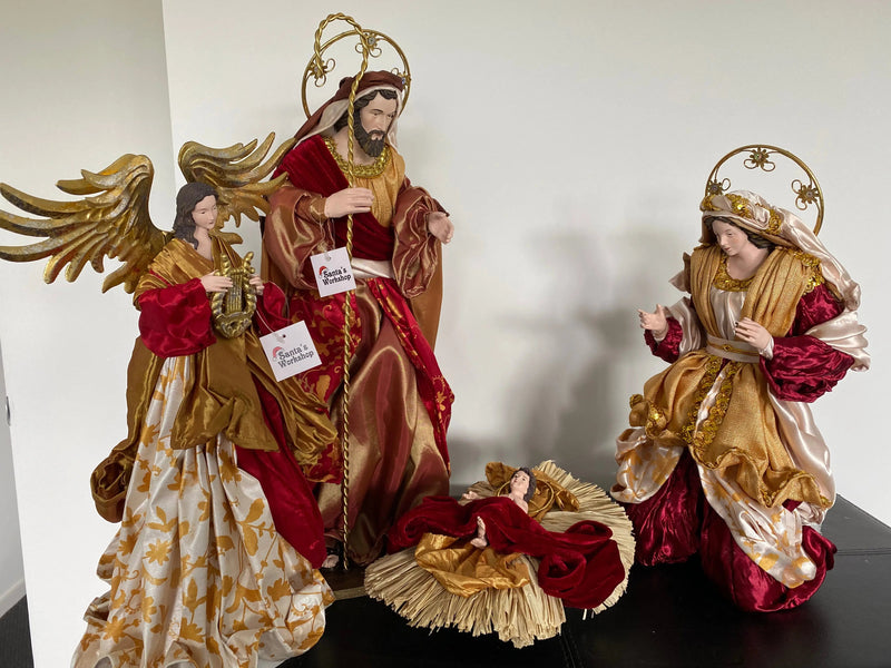 PRE-ORDER | 60cm Nativity Set with Manger & Angel