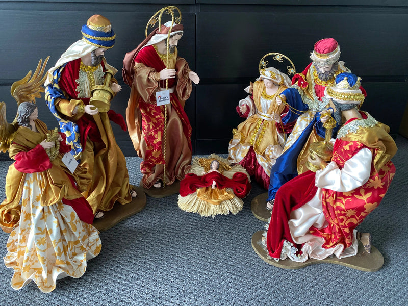 PRE-ORDER | 60cm Nativity Set with Manger & Angel