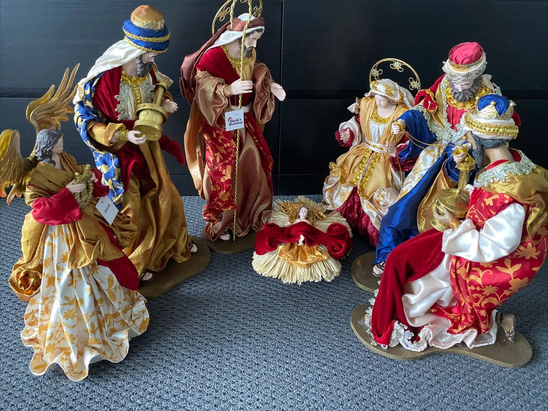 PRE-ORDER | 60cm Nativity Set with Manger & Angel