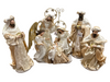 45cm Handmade Nativity Set with Angel & Three Wise Men